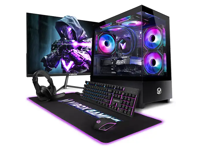 VIBOX IV-542, Gaming PC mit AMD Ryzen™ 7 8 Prozessor, 16 GB RAM, 500 GB SSD, NVIDIA GeForce RTX™ 3050, Windows 11 Home
